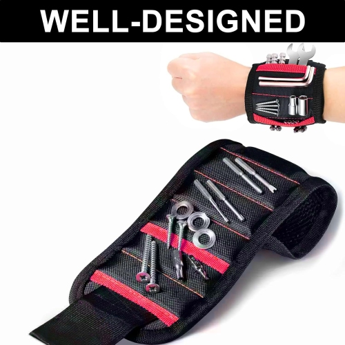 Strong magnet wrist strap electrical woodworking multifunctional hardware tool magnetic magnetic absorption Velcro strap