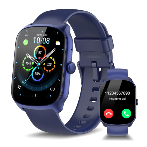 STECEI  Smart Watch for Men Women (Blutooth Calls) 1.95" HD Curved Screen Fitness Watch \w Heart Rate/sleep Monitor, 110+ Sport Modes Smartwatch