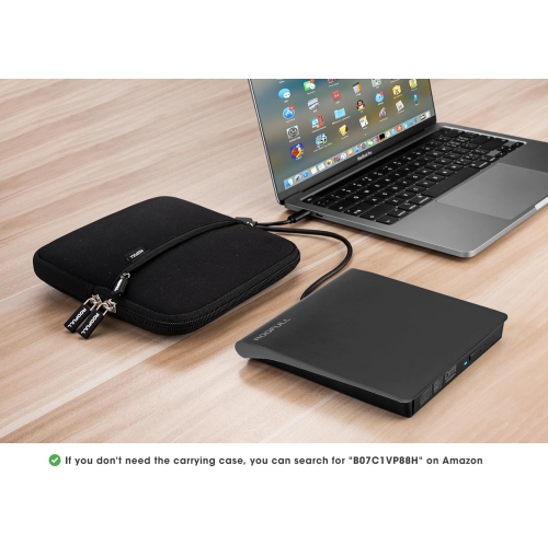 External CD DVD +/-RW Drive USB 3.0 Portable DVD CD ROM Optical Disk Drive Player Reader Writer for Laptop PC Windows 11/10/8/7 Computer, Mac MacBook