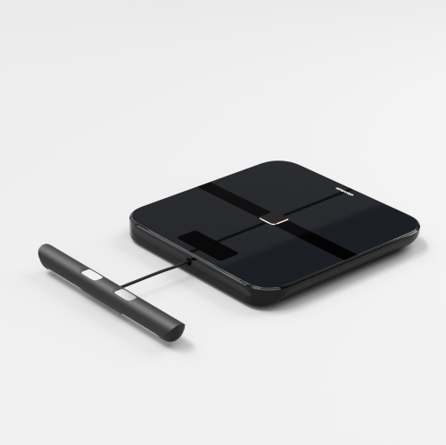 ExerScale Predictive Smart Scale with Body Weight, BMI, Body Fat, Muscle Mass, AI-Powered Health Forecast, 8-Electrode Bluetooth Digital Analyzer,