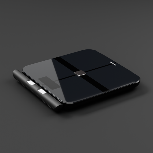 ExerScale Predictive Smart Scale with Body Weight, BMI, Body Fat, Muscle Mass, AI-Powered Health Forecast, 8-Electrode Bluetooth Digital Analyzer,