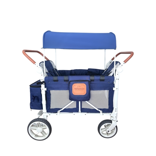 Follemün Celeste L4 Stroller Wagon 4 passenger Beach Wagon - Royal Blue