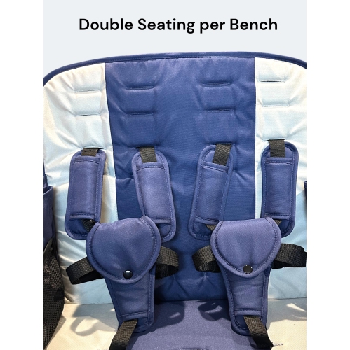 Follemün Celeste L4 Stroller Wagon 4 passenger Beach Wagon - Royal Blue