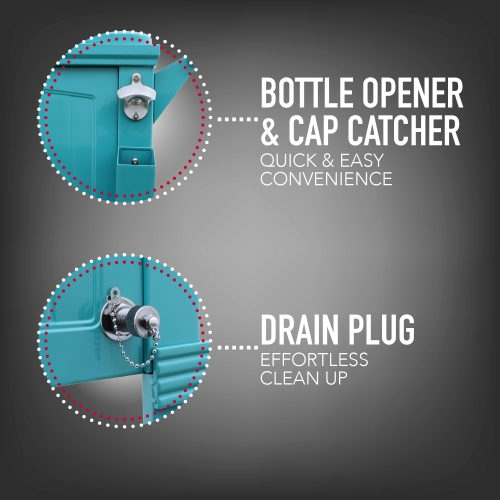 Permasteel - 80QT Furniture Style Patio Cooler - TEAL