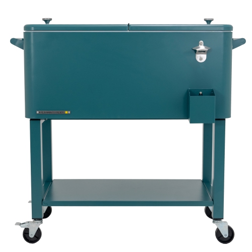 Permasteel - 80QT Patio Cooler w/Removeable Basin - TEAL