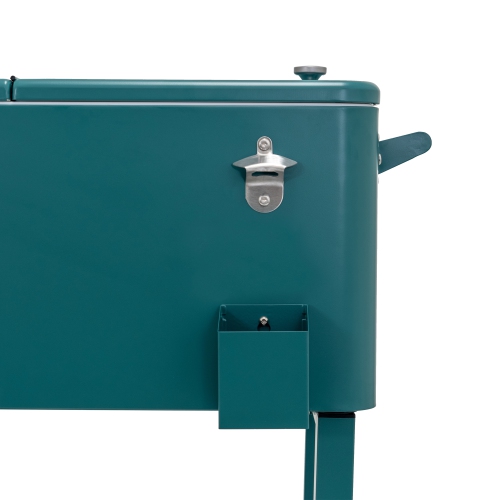 Permasteel - 80QT Patio Cooler w/Removeable Basin - TEAL