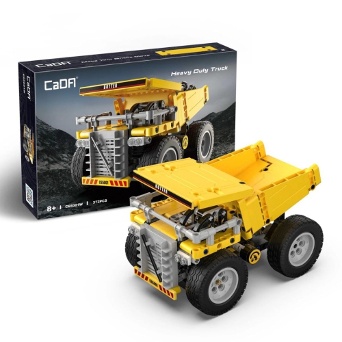 CaDA Mining Truck Building Set – 372 Pcs Construction Vehicle Toy for Kids