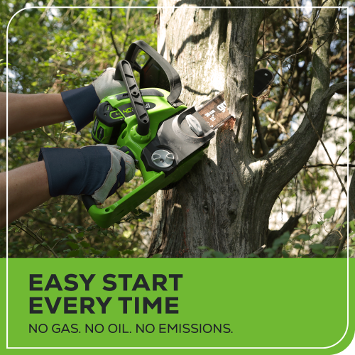 Greenworks 40V 12" Chainsaw, Battery and Charger Not Included