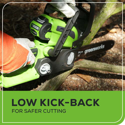 Greenworks 40V 12" Chainsaw, Battery and Charger Not Included
