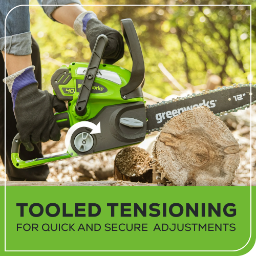 Greenworks 40V 12" Chainsaw, Battery and Charger Not Included