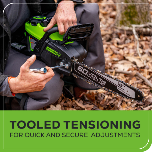 Greenworks 60V 18'' Brushless Chainsaw, Battery and Charger Not Included