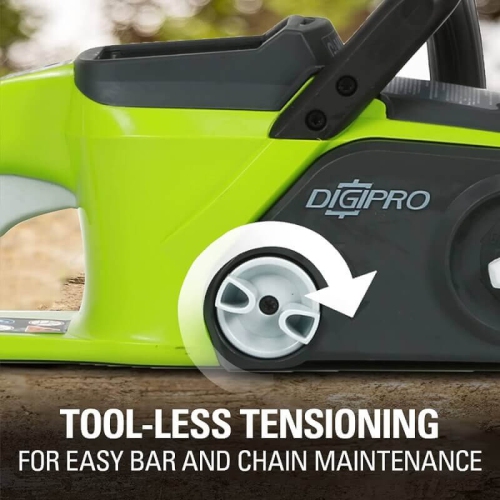 Greenworks 40V 16" Brushless Chainsaw, 4.0Ah Battery and Charger Included