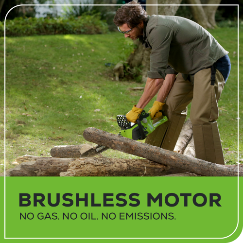 Scie à chaîne sans balais 40 V de 16 po de Greenworks, batterie et chargeur non inclus