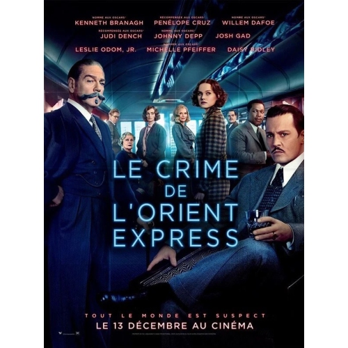 Décoration pour la maison - FRANÇAIS - MURDER IN THE ORIENT EXPRESS Affiche du film original recto verso 27×40