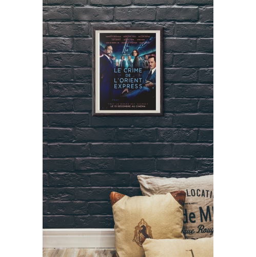 Décoration pour la maison - FRANÇAIS - MURDER IN THE ORIENT EXPRESS Affiche du film original recto verso 27×40