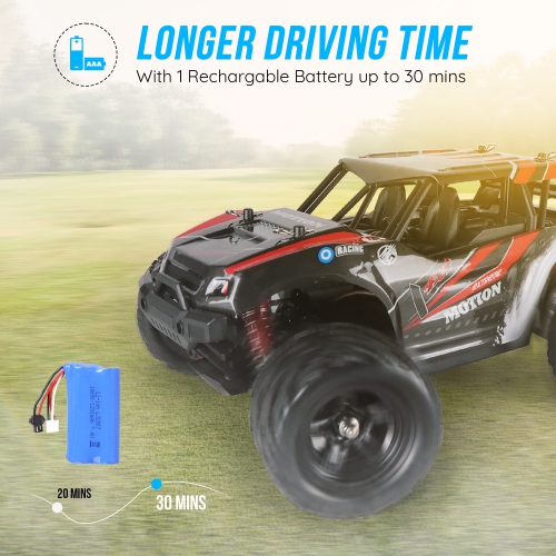 MotionGrey – Voiture téléguidée 4RM haute vitesse jusqu'à 35&nbsp;km/h – Camion tout-terrain 2,4&nbsp;GHz avec amortisseurs et pneus durables, pour