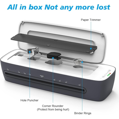 Plastifieuse et feuilles 13 60&nbsp;po, plastifieuse 11x17 plastifieuse thermique à froid, plastifieuse 9 en 1 échauffée sans bourrage, plastifieuse