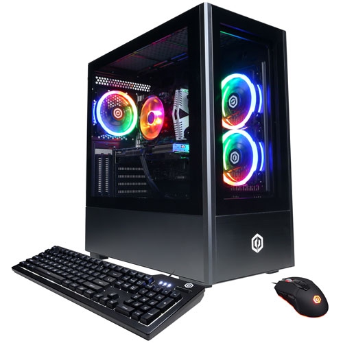 Remis à neuf - Ordinateur de jeu Gamer Xtreme CyberPowerPC (Core i7-10700F Intel/HDD 1&nbsp;To/SSD 500&nbsp;Go/RAM 16&nbsp;Go/RTX 3060) - Anglais