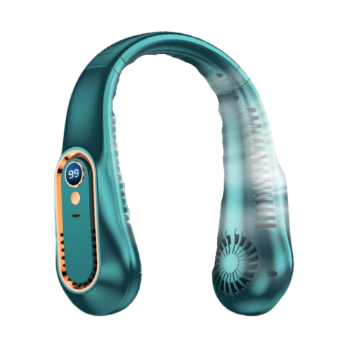 ventilateur de cou sans pales à 360° - refroidissement mains libres ultra-silencieux, refroidissement en 3 secondes, léger et portatif, sûr et