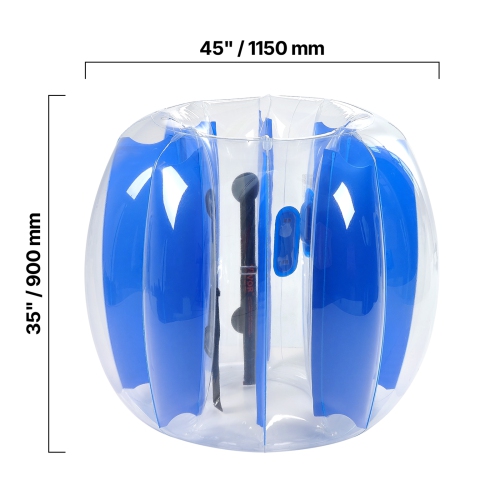 VEVOR 4FT/1.2M Inflatable Bumper Balls 1-Pack, Body Sumo Zorb Ball, Durable Thick PVC Human Hamster Bubble Knocker for Outdoor Sports Team Gaming