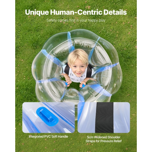 VEVOR 3FT/0.9M Inflatable Bumper Balls 2-Pack,Body Sumo Zorb Ball,Durable Thick PVC Human Hamster Bubble Knocker for Outdoor Team Gaming Play,Bopper