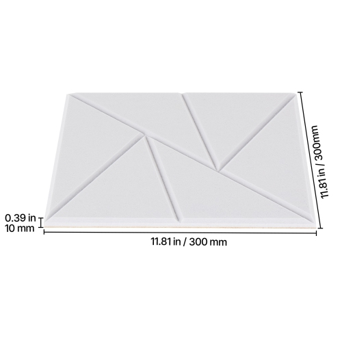 VEVOR 18 Pack Acoustic Panels with Self Adhesive, 11.8 x 11.8 x 0.4 inch Sound Proof Foam Panels, Polyester Fiber Soundproof Wall Panels High