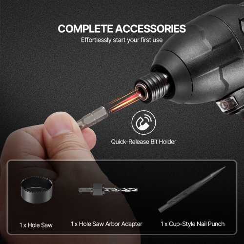 VEVOR 70 Pieces Drill and Driver Bit Set,Screwdriver Bit Set Suitable for Wood Metal Cement Drilling and Screw Driving,Drill Bit Sets Combo Kit