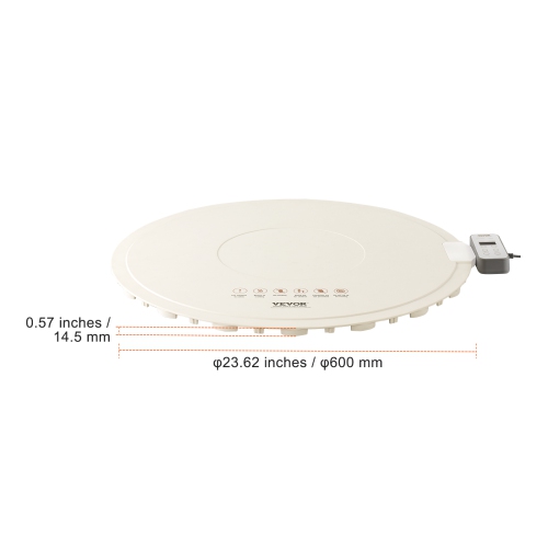 VEVOR Electric Warming Tray, Food Warming Mat for Buffet, Rollable & Portable Silicone Food Warmer with 4 Adjustable Temperature Settings, Auto