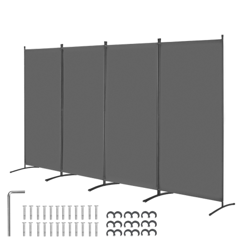 VEVOR Room Divider, 4 Panels Room Divider, Folding Privacy Screen and Portable Partition Divider for Room Separation, Freestanding Room Partitions