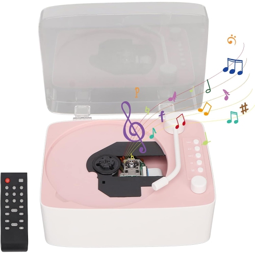 BUGANI  Portable CD Music Player With Remote Control And Hifi Stereo Speakers
