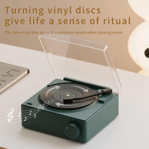 BUGANI A1224 Retro Vinyl Record Player with Bluetooth Speaker