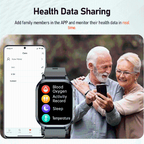 Airbag Blood Pressure Monitoring Watch, Bluetooth Call Smart Watch With Blood Oxygen, Blood Sugar, and Uric Acid Detection