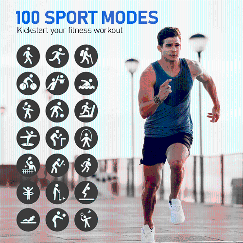 Bluetooth Calling Smart Watch With 1.39-Inch IPS Large Screen, Outdoor Sports Watch With Heart Rate and Blood Pressure Monitoring – Black