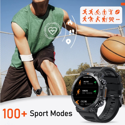 Men's Sports Watch, Bluetooth Call Smart Watch With Blood Pressure, Blood Oxygen, and Heart Rate Monitoring