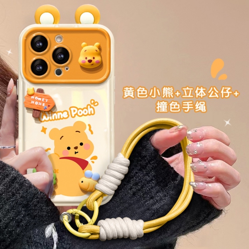 THE WAY  Bear Phone Case In Yellow