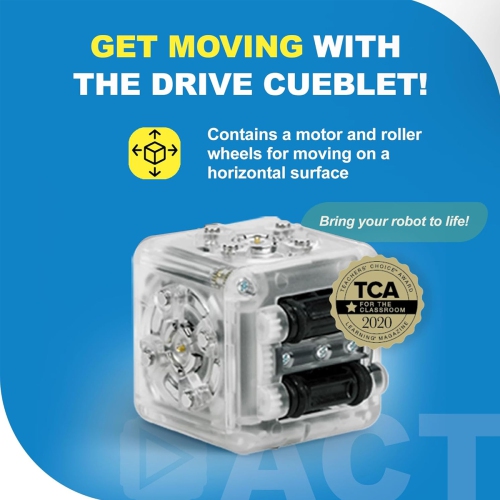 Modular Robotics Drive Cubelet Robot Blocks - STEM Robot Cube for Home and Classroom Robotics - Ages 4+ Years