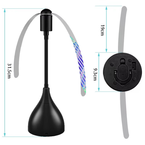 Fly Fans for Tables, Practical Fly Repellent Fan with Soft Blades, USB or Batteries Powered, Soundless and Portable Fly Fan Keeps Your Food Clean