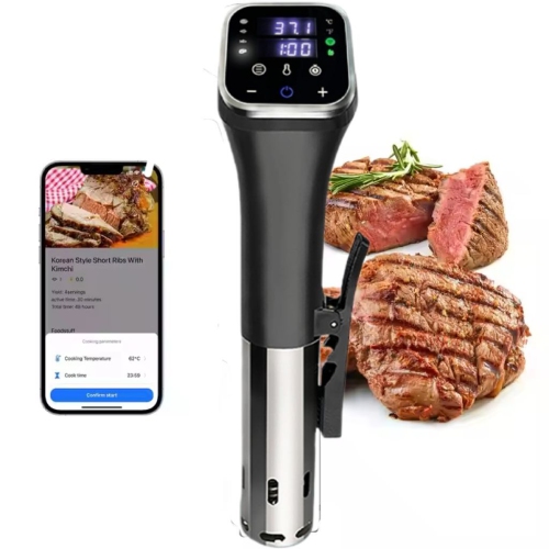 Circulateur sous vide , Cuiseur sous vide 1100&nbsp;W Circulateur d'immersion thermique étanche avec menus prédéfinis pour la cuisson