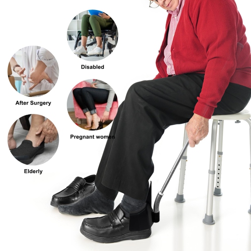 Shoe Horn Long Handle for Seniors, 9.4"-30" Telescoping Shoe Horns for Shoe Assist Shoe Helper , Best Gifts for Elderly Dad Parents