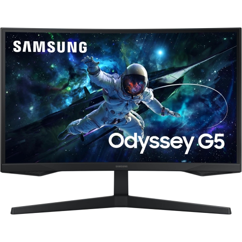 SAMSUNG  27 Inch Odyssey G55C Qhd 165 Hz 1 Ms Curved Gaming Monitor – (Ls27Cg550Enxza)