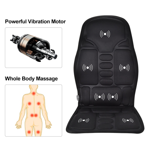 Seat Massager, Vibrating Back Massager for Chair Massage Cushion to Relieve Stress and Fatigue
