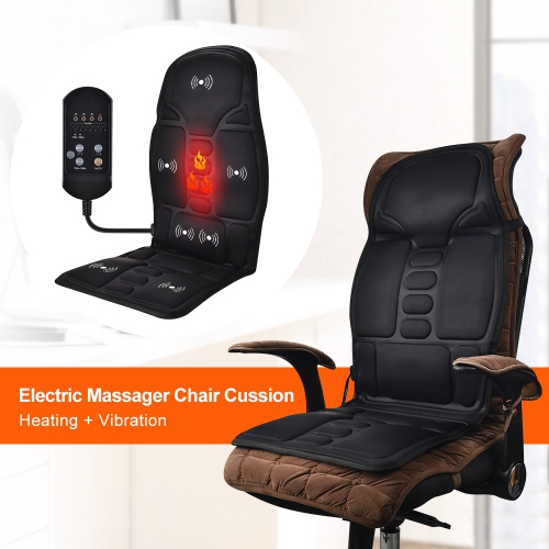 Seat Massager, Vibrating Back Massager for Chair Massage Cushion to Relieve Stress and Fatigue