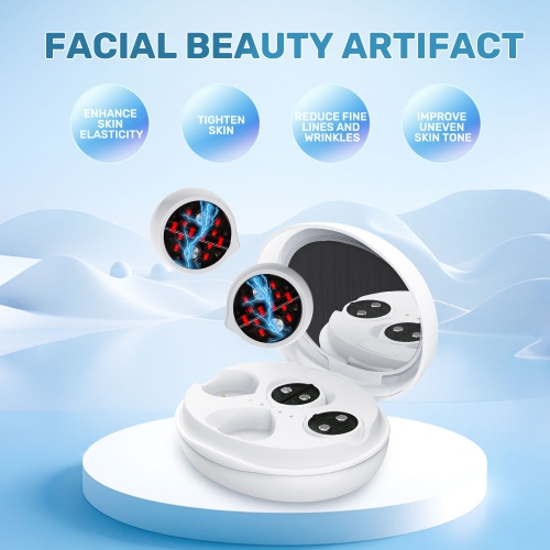 Red Light Facial Micro-current Pulse Massage Skin Rejuvenation Beauty Improvement Facial Fine Lines Massager