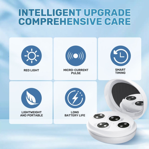 Red Light Facial Micro-current Pulse Massage Skin Rejuvenation Beauty Improvement Facial Fine Lines Massager