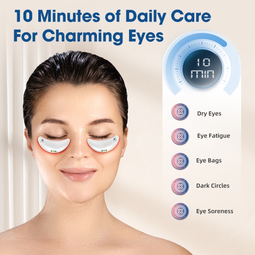 Appareil de massage pour les yeux électrique Red Light Fatigue Relief Anti Wrinkle Eye Bag Dark Circle