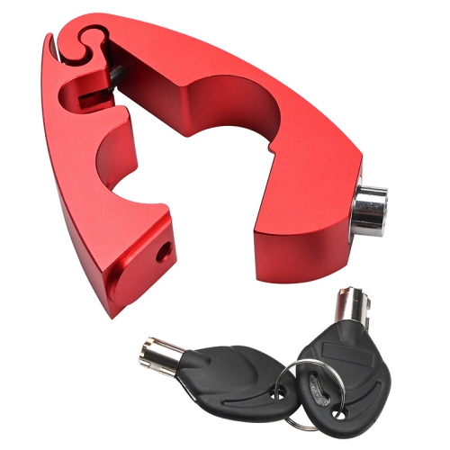 Motorcycle handlebar lock, bicycle anti-theft lock, motorcycle handlebar brake clutch safety lock - black