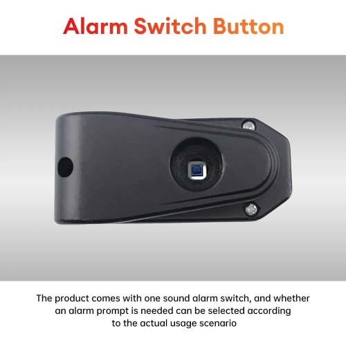 Disc Brake Lock, Extra Strong 110db Alarm Anti-Theft Motorcycle/Bicycle Lock, Heavy Duty Security Disc Lock with Key for Motorcycles, Scooters and