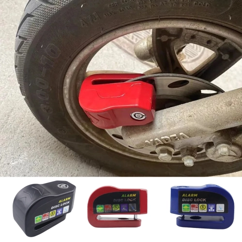 Disc Brake Lock, Extra Strong 110db Alarm Anti-Theft Motorcycle/Bicycle Lock, Heavy Duty Security Disc Lock with Key for Motorcycles, Scooters and