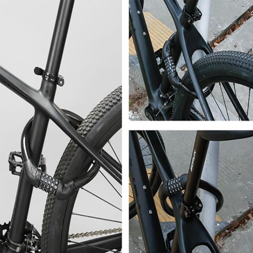 Bicycle lock password lock electric vehicle anti-theft wire lock five-digit password bicycle motorcycle chain - 40cm super thick