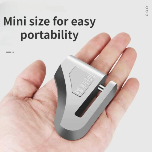 Heavy duty motorcycle pedal wheel padlock for disc brake hub, electric motorcycle anti-theft lock